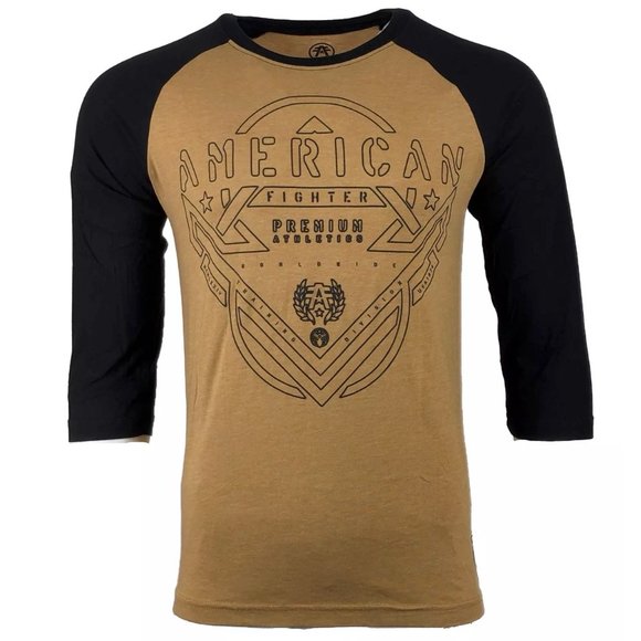 AMERICAN FIGHTER Men's T-Shirt FAULKNER RAGLAN Ath - Picture 7 of 7